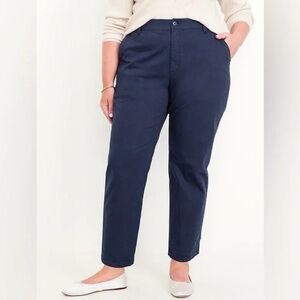 Boden Women’s Navy Chino Straight Leg Ankle Pants Size 16R